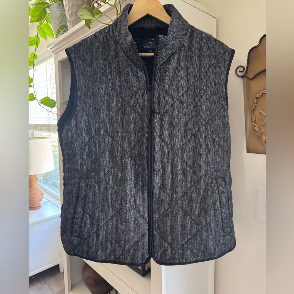 J.Crew Black Quilted Outerwear